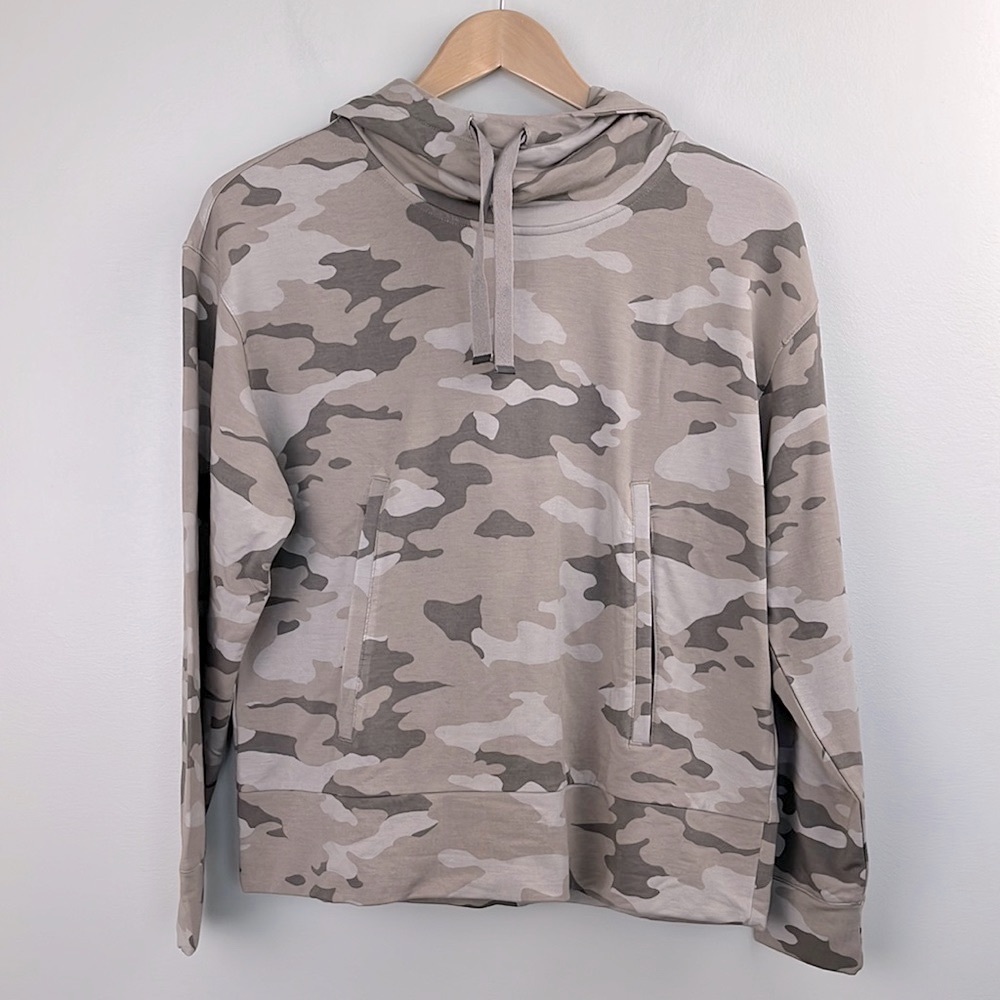 Banana Republic Ultra Soft Baby Terry Camo Hoodie Sweatshirt